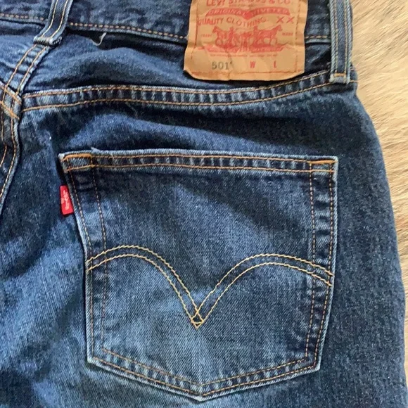 Vintage Levi’s 501 Straight-Leg Non-Stretch 100% Cotton Denim Jeans W31 L30 - Picture 1 of 15